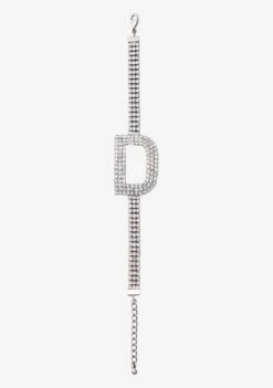 Rhinestone Alphabet Letter Bracelet -LUCY Clothing Shop Alphabet Bracelet D