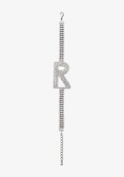 Rhinestone Alphabet Letter Bracelet -LUCY Clothing Shop Alphabet Bracelet r