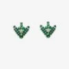 Crystal Clip Earrings -LUCY Clothing Shop Clip Earrings Green