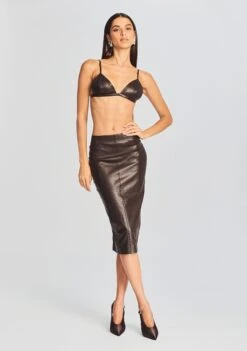 Mercy Leather Skirt -LUCY Clothing Shop Ecommerce Crop 20230815 Esti Bra Mercy Skirt Dark Chocolate 1396 ECOMM