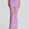 Zahra Sequin Skirt -LUCY Clothing Shop Ecommerce Crop 20230815 Mera Top Zahra Skirt Orchid Lavender 3435 ECOMM
