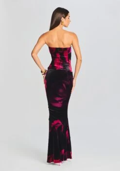 Nat Top -LUCY Clothing Shop Ecommerce Crop 20230815 Nat Top Freyja Skirt Acid Roses 1070 ECOMM