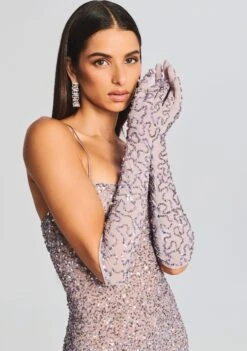 Poppy Sequin Gloves -LUCY Clothing Shop Ecommerce Crop 20230815 Poppy Gloves Mink Grey 3248 ECOMM