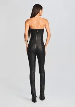 Brinley Coated Denim Jumpsuit -LUCY Clothing Shop Ecommerce Crop 20230816 SET1 BRINLEYJUMPSUITCOATEDBLACK 2148 ECOMM