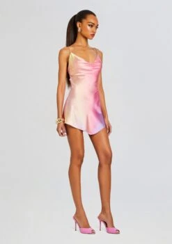 Pracilla Silk Mini Dress -LUCY Clothing Shop Ecommerce Crop 20240326 PRACILLADRESS SUNSETTIEDYE32280 ECOMM