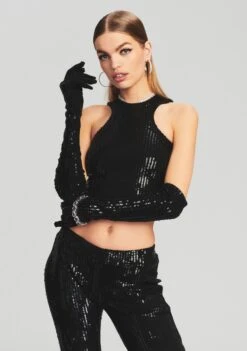 Plaza Sequin Knit Gloves -LUCY Clothing Shop Ecommerce Crop 220201 Retrofete SHOT 17 1635 eComm