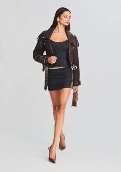 Nyla Denim Skirt -LUCY Clothing Shop Ecommerce Crop 23 07 18 SET1 Victoria Jacket Allie Top Nyla Skirt 0012 ECOMM