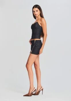 Nyla Denim Skirt -LUCY Clothing Shop Ecommerce Crop 23 07 18 SET1 Victoria Jacket Allie Top Nyla Skirt 0227 ECOMM