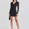 Larkin Rib Knit Dress -LUCY Clothing Shop Ecommerce Crop 23 09 21 LARKINDRESS BLACK 025 ECOMM