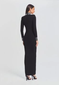 Monroe Embellished Knit Dress -LUCY Clothing Shop Ecommerce Crop 23 09 22 MONROEDRESS BLACK 1228 ECOMM