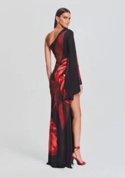 Romina Dress -LUCY Clothing Shop Ecommerce Crop 23 09 22 ROMINADRESS REDANTHURIUM 2440 ECOMM