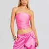 Debbi Strapless Top 2 Debbi Strapless Top -LUCY Clothing Shop Ecommerce Crop 23 10 18 DEBBITOP LAIPANT MALIBUPINK 0853 ECOMM