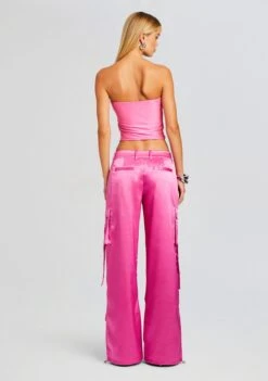 Debbi Strapless Top -LUCY Clothing Shop Ecommerce Crop 23 10 18 DEBBITOP LAIPANT MALIBUPINK 0870 ECOMM