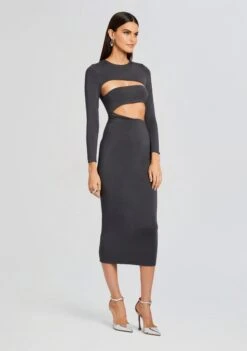 Kepla Dress -LUCY Clothing Shop Ecommerce Crop 23 10 18 KEPLADRESS PEWTER 2230 ECOMM