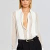 Meghan Panelled Silk Blouse -LUCY Clothing Shop Ecommerce Crop 23 10 18 MEGHANBLOUSE WHITE 2579 ECOMM