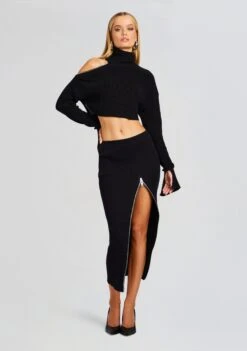 Nicolette Skirt -LUCY Clothing Shop Ecommerce Crop 23 10 18 NEUMISWEATER NICOLETTESKIRT BLACK 1885 ECOMM