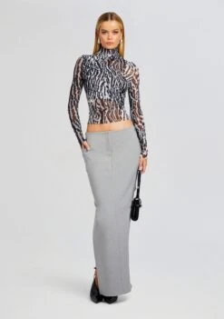 Sana Top -LUCY Clothing Shop Ecommerce Crop 23 10 18 SANATOP GREYOCELOT 2069 ECOMM