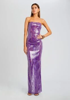 Lucia Sequin Lace Dress 11 Lucia Sequin Lace Dress -LUCY Clothing Shop Ecommerce Crop 23 10 25 LUCIADRESS AMETHYST 3089 ECOMM