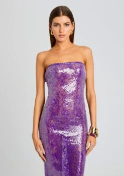 Lucia Sequin Lace Dress 10 Lucia Sequin Lace Dress -LUCY Clothing Shop Ecommerce Crop 23 10 25 LUCIADRESS AMETHYST 3101 ECOMM