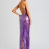 Lucia Sequin Lace Dress -LUCY Clothing Shop Ecommerce Crop 23 10 25 LUCIADRESS AMETHYST 3113 ECOMM