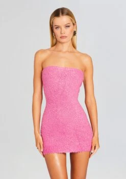 Chelsey Boucle Dress 11 Chelsey Boucle Dress -LUCY Clothing Shop Ecommerce Crop 23 11 15 CHELSEYDRESS MALIBUPINK 0105 ECOMM