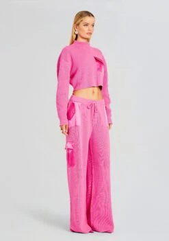 Daph Knit Cargo Pant -LUCY Clothing Shop Ecommerce Crop 23 11 15 DONNASWEATER DAPHPANT MALIBUPINK 0315 ECOMM 5c50ca9b 0d6a 4d55 8ba7 3d1234732f03