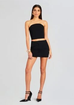 Half Moon Corset Top -LUCY Clothing Shop Ecommerce Crop 23 11 15 HALFMOONCORSET MARGOTMINI BLACK 2895 ECOMM