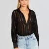 Donney Bodysuit -LUCY Clothing Shop Ecommerce Crop 23 11 16 DONNEYSHIRT BLACK 2412 ECOMM