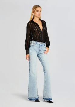 Donney Bodysuit -LUCY Clothing Shop Ecommerce Crop 23 11 16 DONNEYSHIRT BLACK 2421 ECOMM
