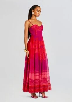 Soma Long Dress -LUCY Clothing Shop Ecommerce Crop 23 11 16 HN SOMADRESS MULTICOLOR 1865 ECOMM