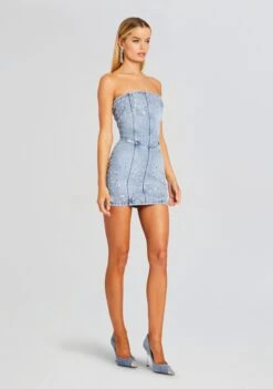 Kamna Embellished Denim Dress -LUCY Clothing Shop Ecommerce Crop 23 11 16 KAMNADRESS TRESCA 1757 ECOMM