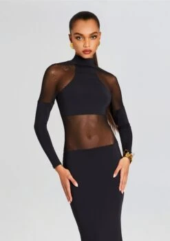 Kaya Dress -LUCY Clothing Shop Ecommerce Crop 23 11 16 KAYADRESS BLACK 3107 ECOMM