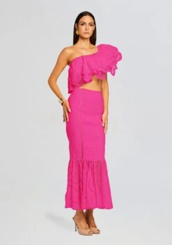 Collyk Top 8 Collyk Top -LUCY Clothing Shop Ecommerce Crop 23 12 18 COLLYKTOP FRAYSKIRT WHITESAMOA 1256 ECOMM