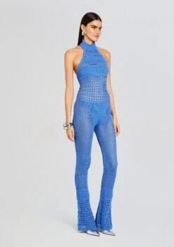 Kalena Knit Crochet Jumpsuit -LUCY Clothing Shop Ecommerce Crop 23 12 18 KALENAJUMPSUIT TROPICALBLUE 1802 ECOMM