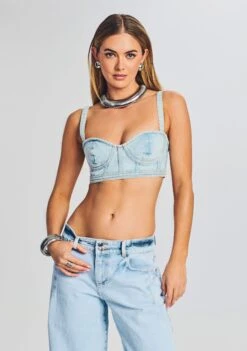 Elise Denim Top 13 Elise Denim Top -LUCY Clothing Shop Ecommerce Crop 230321 RETROFETE SET1 Shot 13 2425 eComm