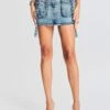 Cyann Denim Skirt -LUCY Clothing Shop Ecommerce Crop 230621 Retrofete SET1 Shot 39 0037 eComm