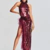 Vixen Sequin Feather Dress -LUCY Clothing Shop Ecommerce Crop 230816 SET2 VIXENDRESS 6475 ECOMM