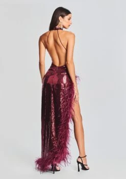 Vixen Sequin Feather Dress -LUCY Clothing Shop Ecommerce Crop 230816 SET2 VIXENDRESS 6563 ECOMM