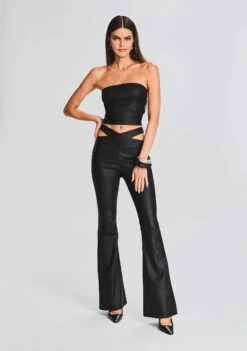 Sloane Coated Denim Flare Jean -LUCY Clothing Shop Ecommerce Crop 230831 HILLARYTOP SLOANEJEAN 0647 ECOMM 48cf0eca 7eaa 4bca 9efa ddfe6745f24d