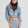 Joslyn Denim Jacket -LUCY Clothing Shop Ecommerce Crop 230831 JOSLYNJACKET ZAHLIASKIRT 2202 ECOMM