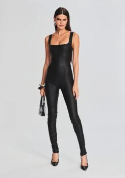 Viper Coated Denim Catsuit -LUCY Clothing Shop Ecommerce Crop 230831 VIPERCATSUIT 0926 ECOMM