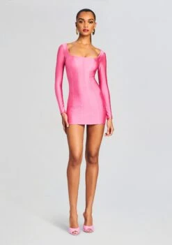 Chiara Lycra Mini Dress -LUCY Clothing Shop Ecommerce Crop 231128 CHIARALYCRAMINIDRESS 4057 ECOMM