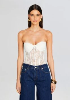 Sphere Earrings -LUCY Clothing Shop Ecommerce Crop 24 01 10 OTTOBODYSUIT WHITE FIONAJEAN DEEPSEA 0434 ECOMM d81a437e 6a74 4cd8 95c7 e7c27f128ce1