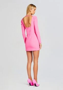 Veronica Dress -LUCY Clothing Shop Ecommerce Crop 24 01 10 VERONICADRESS HYPERPINK 0260 ECOMM