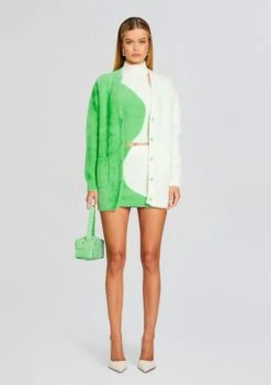 Winnie Fuzzy Mini Skirt -LUCY Clothing Shop Ecommerce Crop 24 01 10 WILMATOP WINNIESKIRT PEPPERCARDIGAN PISTACHIOCREAM 0661 ECOMM 8fdce380 2f66 457c 8a34 488176412f56