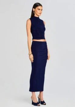 Anchora Top -LUCY Clothing Shop Ecommerce Crop 24 01 11 ANCHORATOP ALMASKIRT NAVY 0902 ECOMM