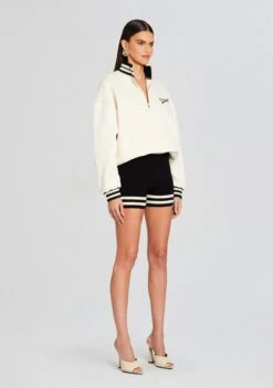Asbury Sweatshirt -LUCY Clothing Shop Ecommerce Crop 24 01 11 ASBURYSWEATSHIRT BAYSHORT BLACKCREAM 1324 ECOMM