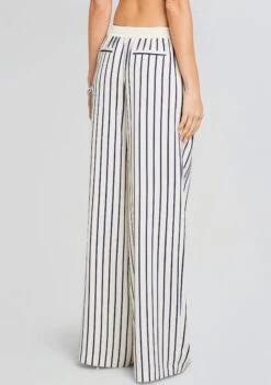 Dixon Pant -LUCY Clothing Shop Ecommerce Crop 24 01 11 DAVEYBLOUSE DIXONPANT NAVYIVORYSTRIPE 0492 ECOMM