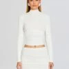 Minerva Top -LUCY Clothing Shop Ecommerce Crop 24 01 11 MINERVATOP LORETTASKIRT WHITE 1212 ECOMM