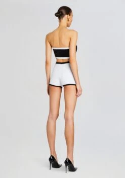 Paighton Embellished Knit Top -LUCY Clothing Shop Ecommerce Crop 24 02 15 AINSLEYJACKET PAIGHTONTOP TORASHORT BLACKWHITE 2102 ECOMM